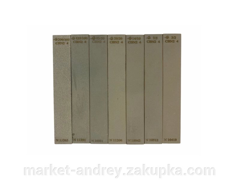 Набір ельборових брусків з 7 шт - МО 150х25х5 мм від компанії MARKET - ANDREY - фото 1