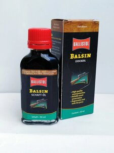 Масло Ballistol для догляду за деревом BALSIN Stockoil 50 мл Dark Brown (темно-коричневий)