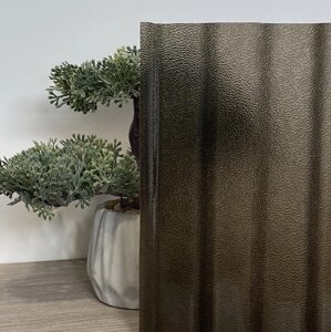 Профільований полікарбонат 1060Х6000Х0.8 мм MARLON CS Greca 76 Embossed Bronzе бронза Англія
