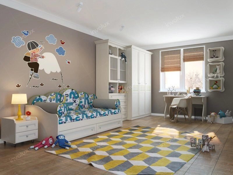 Диван-кровать модульной детской "Соня" від компанії Салон меблів Flash - фото 1