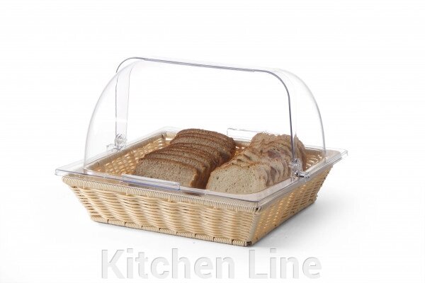 Кошик для хліба та булочок з кришкою Rolltop GN 2/3 від компанії Kitchen Line - фото 1