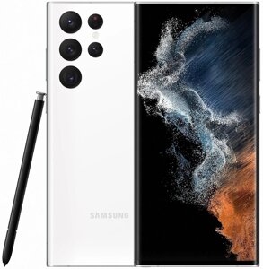 Samsung Galaxy S22 Ultra 5G (128GB) SM-S908U (Phantom Black / White / Burgundy / Green) White