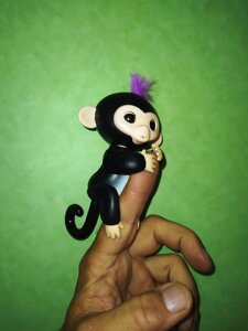 Інтерактивна мавпочка на палець Happy Monkey 801 дві по ціні одної 12 см