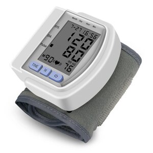 Зап'ястний тонометр Blood Pressure Автоматичний пристрій для вимірювання артеріального тиску на зап'ясті