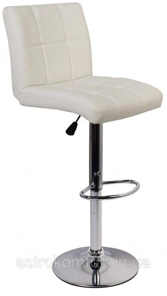 Барний стілець із екошкіри Bonro BC-0106. Колір білий від компанії Інтернет-магазин "мегасфера" - фото 1