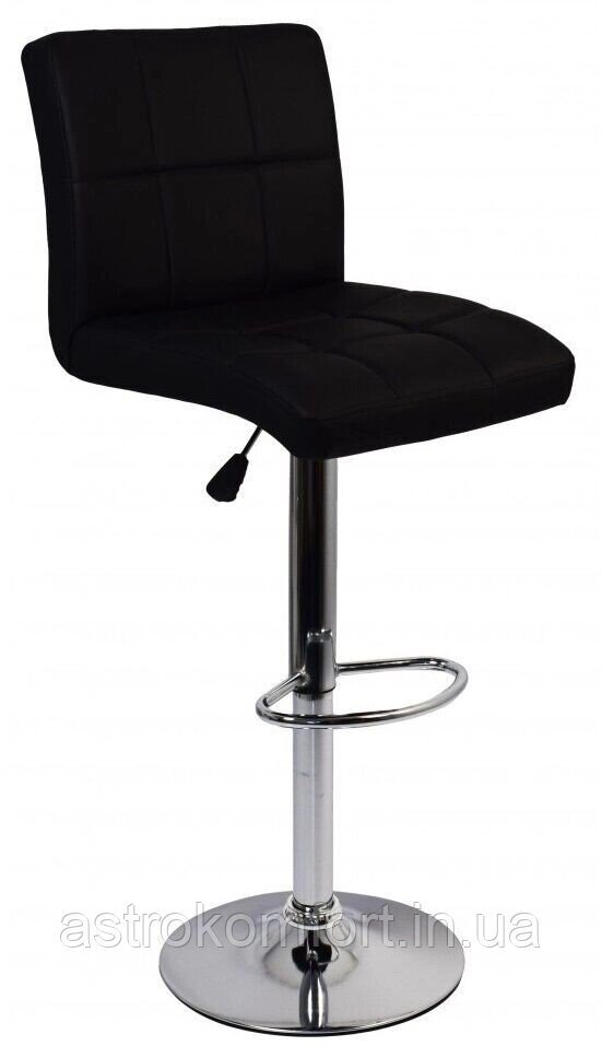 Барний стілець із екошкіри Bonro BC-0106. Колір чорний від компанії Інтернет-магазин "мегасфера" - фото 1