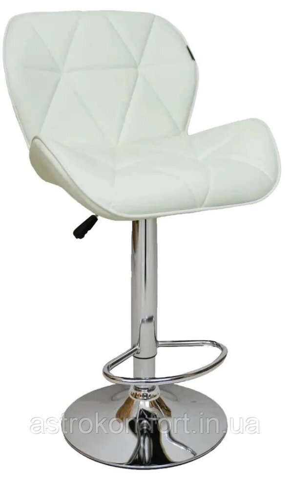 Барний стілець зі спинкою екошкіра Bonro B-087. Колір білий. від компанії Інтернет-магазин "мегасфера" - фото 1