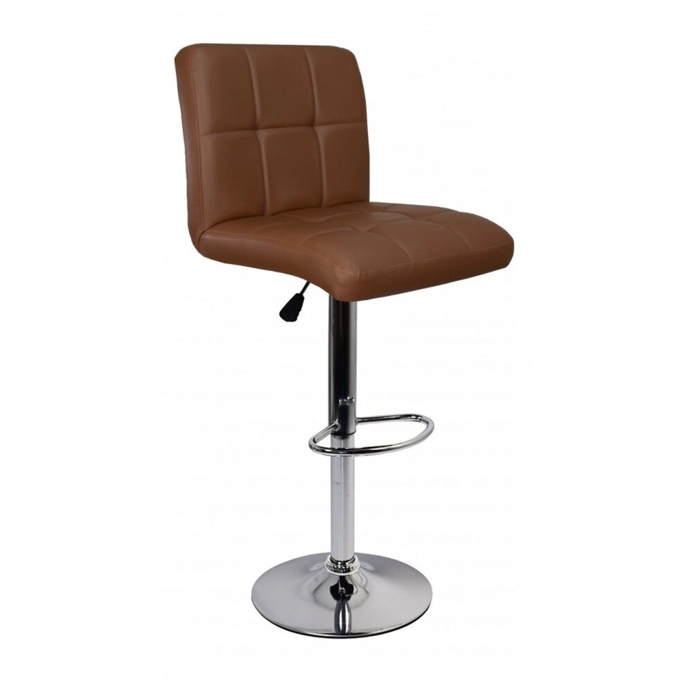 Барний стілець зі спинкою хокер Bonro BC-0106 Колір коричневий від компанії Інтернет-магазин "мегасфера" - фото 1