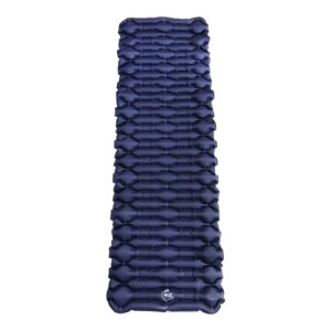 Великий надувний каремат похідний, туристичний надувний матрац WCG для кемпінгу (синій)