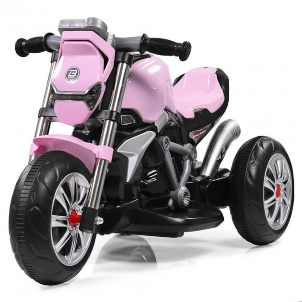 Дитячий електромотоцикл для дівчинки SPOKO M-3196 рожевий від компанії Інтернет-магазин "мегасфера" - фото 1