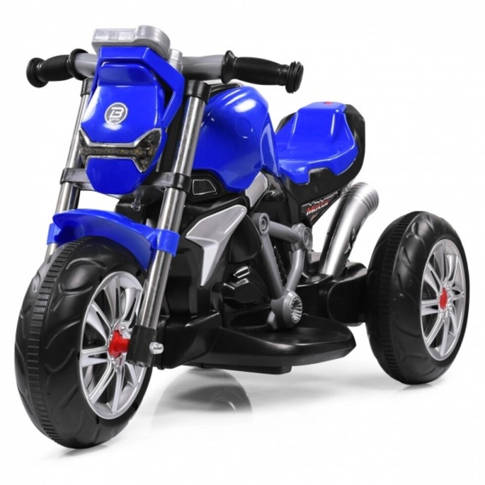 Дитячий електромотоцикл для хлопчика SPOKO M-3196 синій від компанії Інтернет-магазин "мегасфера" - фото 1