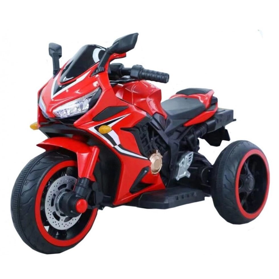 Дитячий електромотоцикл зі звуковими еффектами для дівчини або для хлопчика Spoko N-518 Червоний від компанії Інтернет-магазин "мегасфера" - фото 1