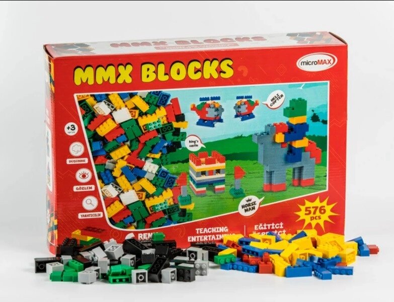 Дитячий конструктор MMX BLOCKS 576 деталей у коробці Micromax від компанії Інтернет-магазин "мегасфера" - фото 1