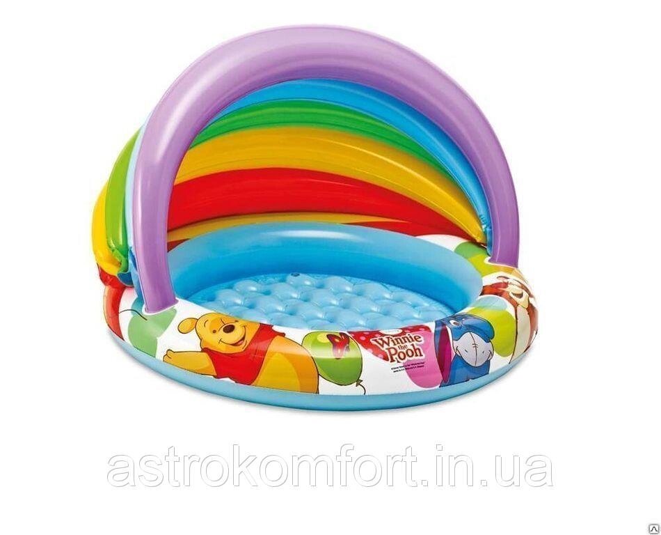 Дитячий надувний басейн Intex Вінні Пух з навісом. від компанії Інтернет-магазин "мегасфера" - фото 1
