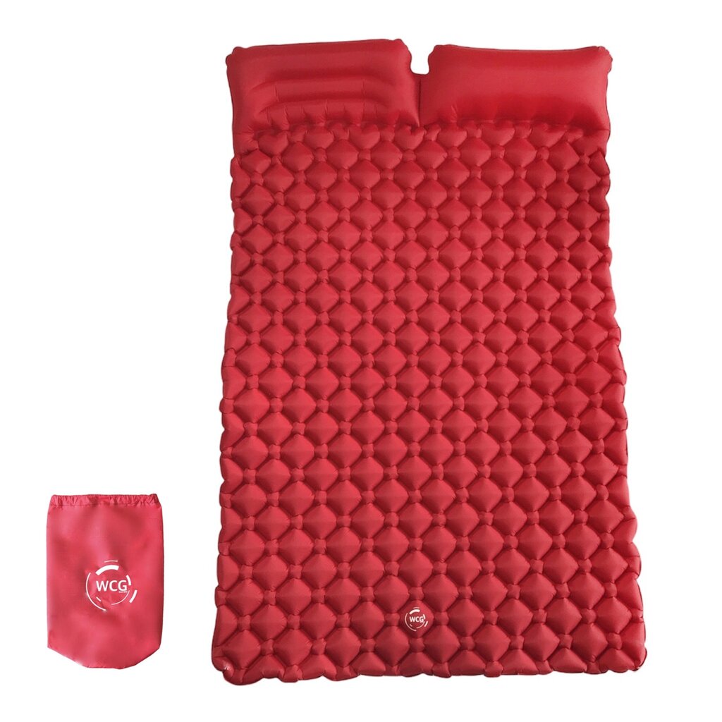 Двомісний надувний каремат похідний, туристичний WCG для кемпінгу ( червоний ) від компанії Інтернет-магазин "мегасфера" - фото 1