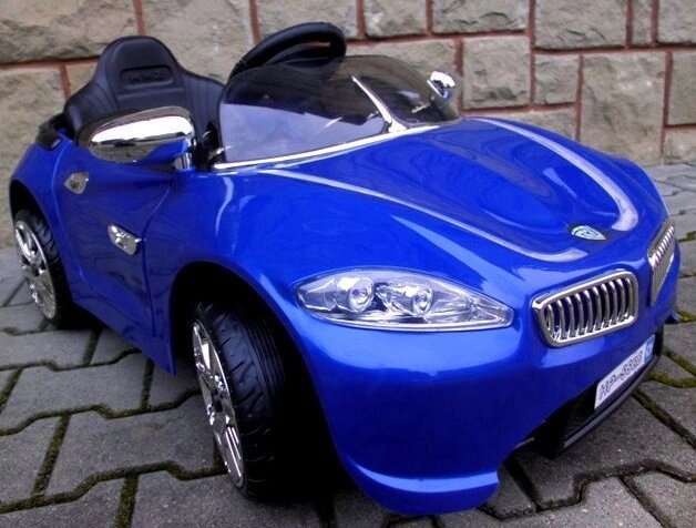 Електромобіль Cabrio В3 з м'якими колесами EVA. Колір синій від компанії Інтернет-магазин "мегасфера" - фото 1