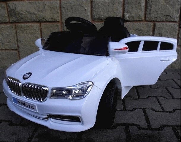 Електромобіль для дітей Cabrio В4 з м'якими колесами EVA. Колір білий від компанії Інтернет-магазин "мегасфера" - фото 1