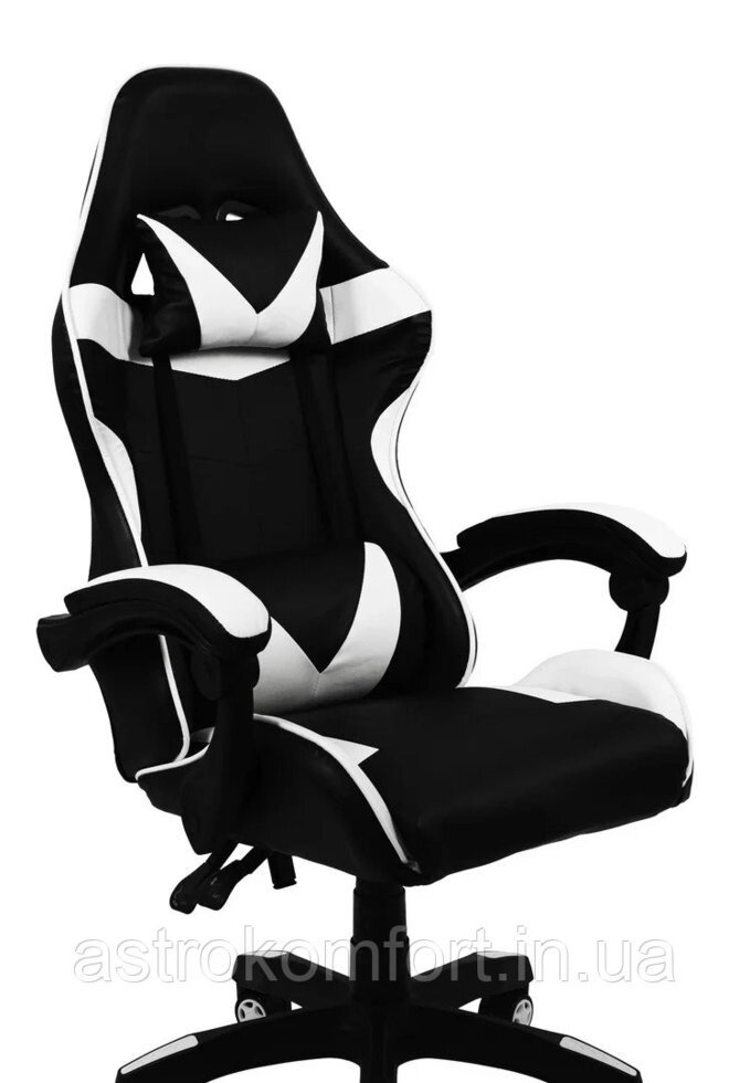 Ігрове геймерське крісло Bonro B-810 біле від компанії Інтернет-магазин "мегасфера" - фото 1