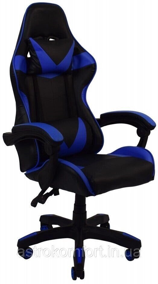Ігрове геймерське крісло Bonro B-810 синє від компанії Інтернет-магазин "мегасфера" - фото 1