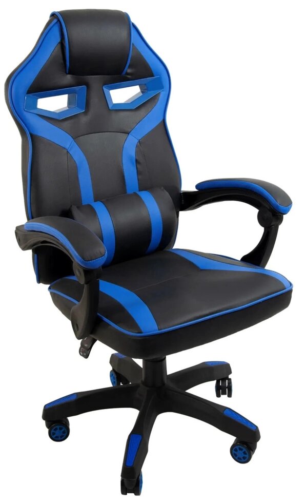 Ігрове геймерське крісло Bonro B-827. Колір синій від компанії Інтернет-магазин "мегасфера" - фото 1