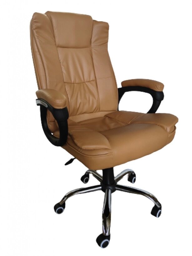 Комп'ютерне крісло для дому та офісу Bonro B-612 коричневе від компанії Інтернет-магазин "мегасфера" - фото 1