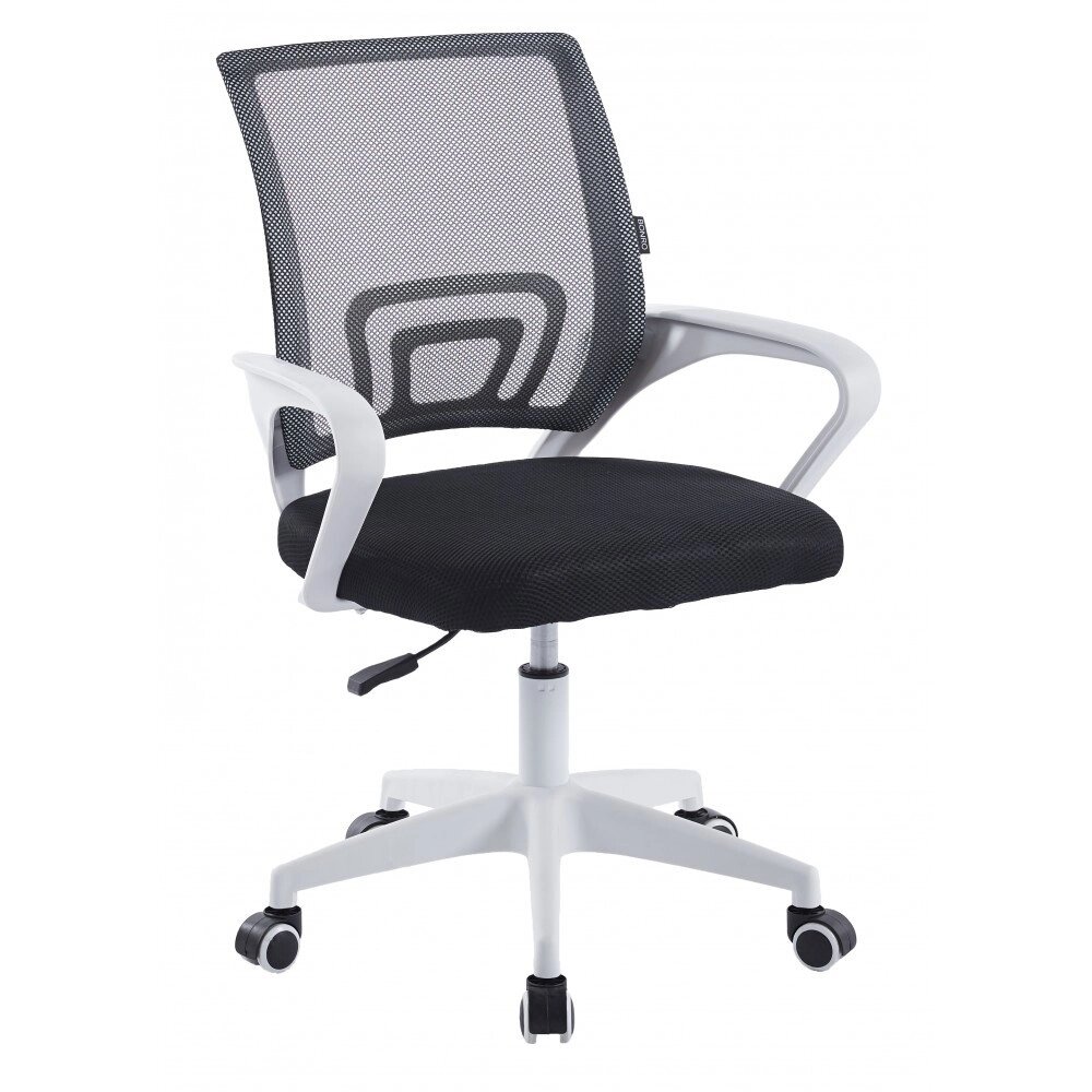 Комп'ютерне крісло для дому та офісу Bonro BN-619 чорне з білим від компанії Інтернет-магазин "мегасфера" - фото 1