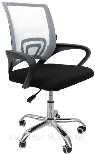 Крісло офісне Bonro B-619. Сірий колір.