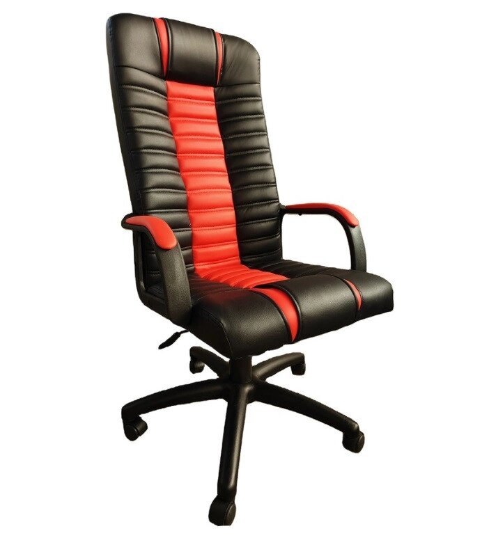 Крісло комп'ютерне офісне Bonro B-635 чорне із червоним від компанії Інтернет-магазин "мегасфера" - фото 1