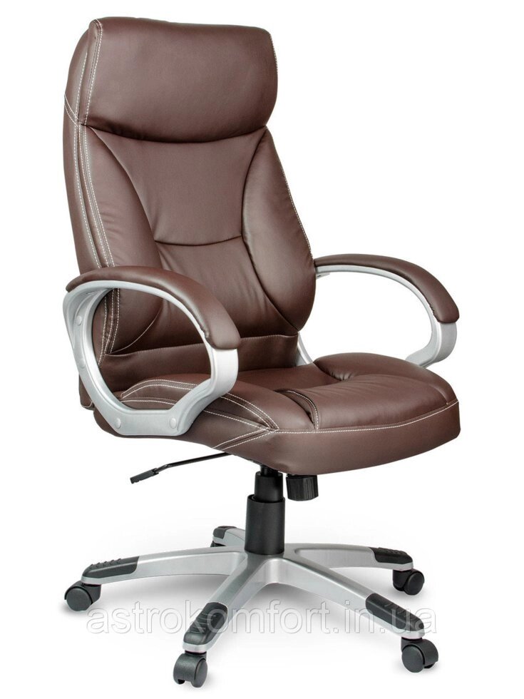 Крісло комп'ютерне офісне EG 223 коричневе від компанії Інтернет-магазин "мегасфера" - фото 1
