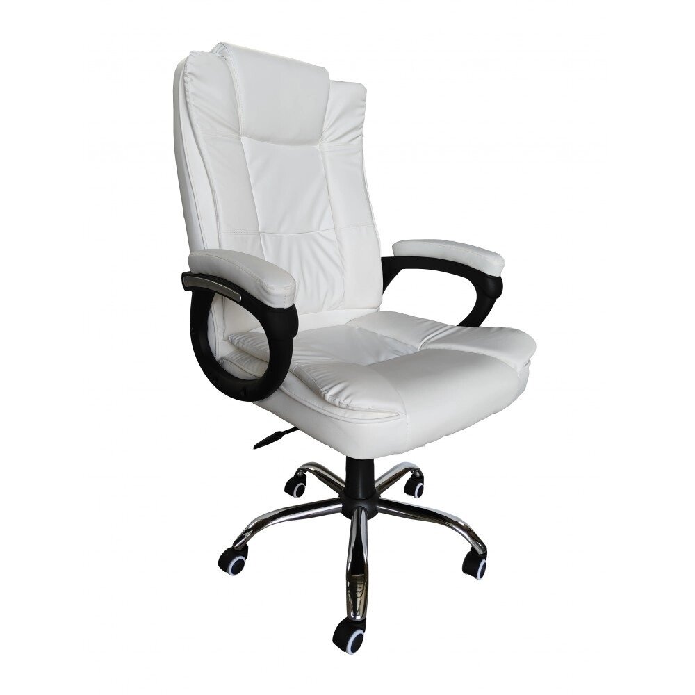 Крісло офісне комп'ютерне Bonro B-612 біле від компанії Інтернет-магазин "мегасфера" - фото 1