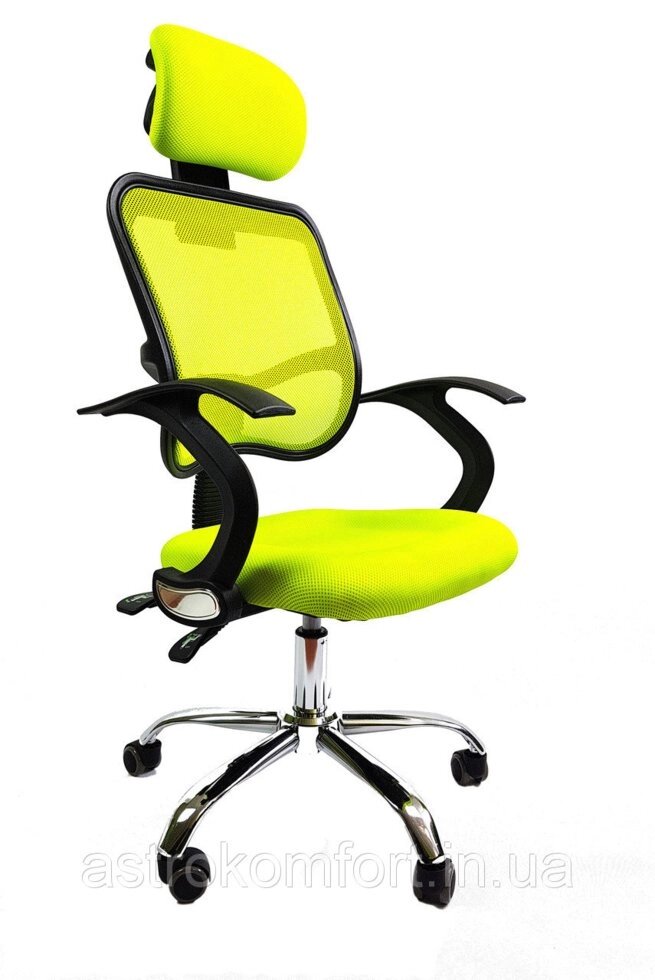 Крісло офісне комп'ютерне Ergo D05 green від компанії Інтернет-магазин "мегасфера" - фото 1