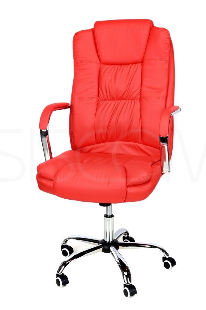 Крісло офісне комп'ютерне Maxi Just sit. Колір червоний від компанії Інтернет-магазин "мегасфера" - фото 1