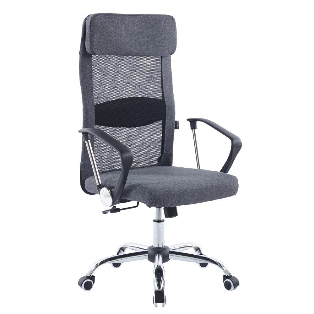 Крісло офісне комп'ютерне тканинне Bonro BN-002-2 сіре від компанії Інтернет-магазин "мегасфера" - фото 1