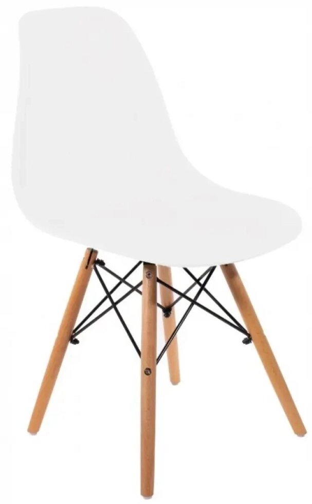 Крісло стілець пластиковий для дому для кухні для офісу Bonro B-173 Full KD. Колір білий. від компанії Інтернет-магазин "мегасфера" - фото 1