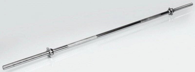 Металевий гриф для штанги прямий, хромований 120см посадковий діаметр 25 мм від компанії Інтернет-магазин "мегасфера" - фото 1