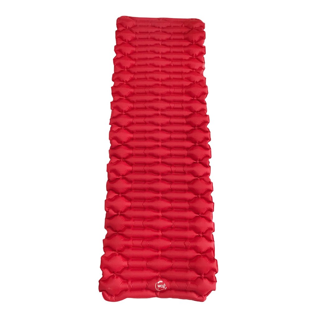 Надувний туристичний килимок каремат WCG для відпочинку на природі (червоний) від компанії Інтернет-магазин "мегасфера" - фото 1
