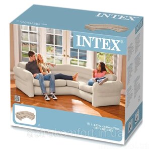 Надувний диван Intex 257х203х76 см. Кутовий диван