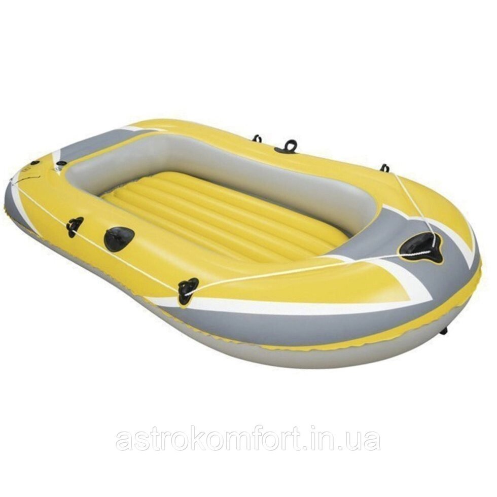 Одномісна надувний човен Bestway, Hydro-Force Raft, жовта, 228х121х36 см від компанії Інтернет-магазин "мегасфера" - фото 1