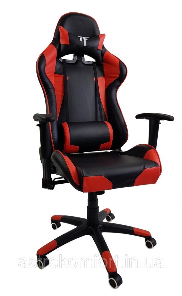 Офісне комп'ютерне ігрове крісло геймерське 7F GAMER RED від компанії Інтернет-магазин "мегасфера" - фото 1