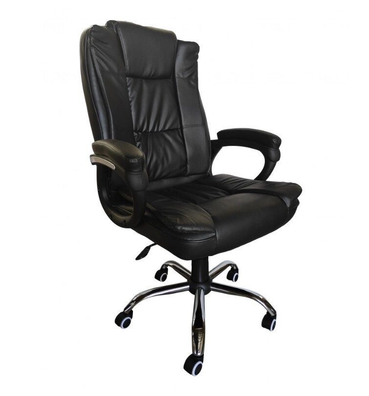 Офісне крісло комп'ютерне Bonro B-612 чорне від компанії Інтернет-магазин "мегасфера" - фото 1