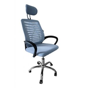 Офісне комп'ютерне крісло Bonro B-6200 сірий