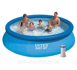 Надувний басейн Intex, 366х76 см (картріджний фільтр-насос 2 006 л / ч)