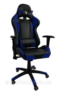 Крісло офісне геймерське ігрове крісло 7F GAMER BLUE