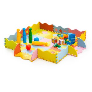 Дитячий килимок-пазл із бортиками Toys 30x30 WCG EVA - 25 частин