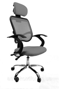 Крісло офісне для комп'ютера Ergo D05 grey