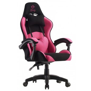 Крісло геймерське для дівчини Bonro Lady 806 чорно-рожеве