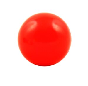 Яскравий м'яч для художньої гімнастики діаметром 19см колір червоний матовий