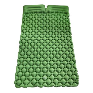 Двомісний надувний каремат похідний, туристичний WCG для кемпінгу (зелений)