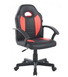 Крісло офісне геймерське Bonro B-043 чорне із червоними вставками