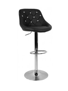 Барный стул со спинкой Bonro B-0741. Цвет черный